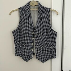 Alex Mill gingham vest size xs